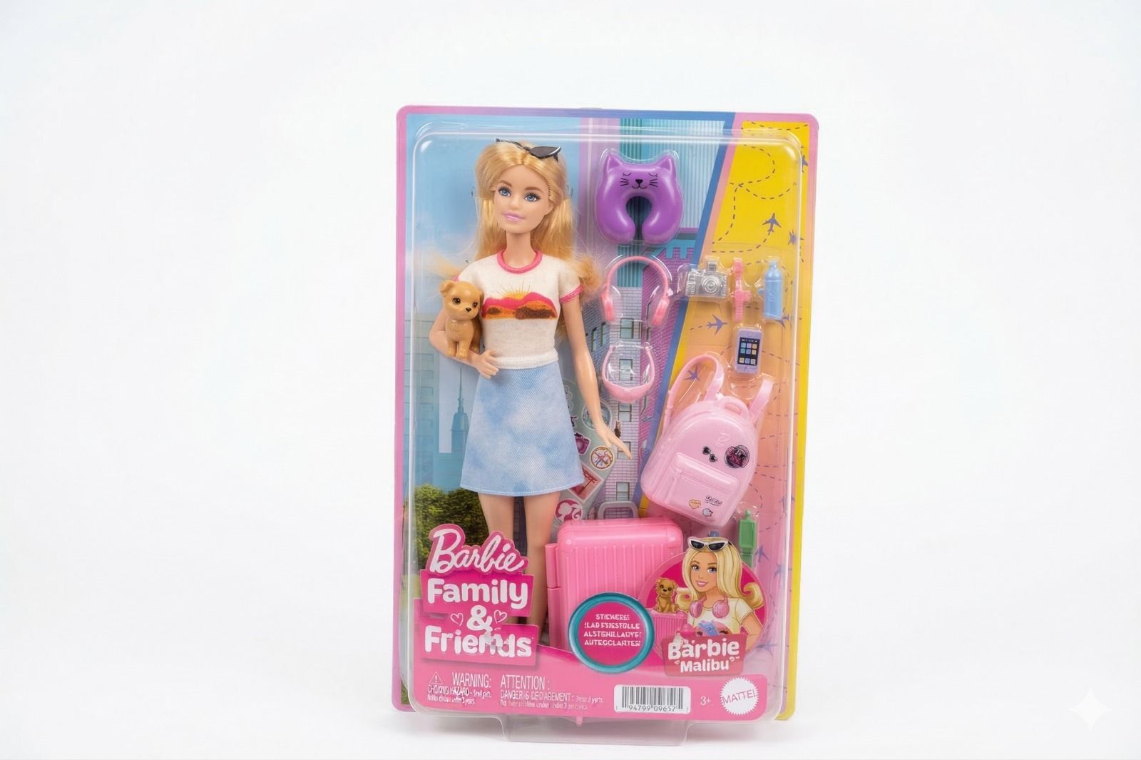 BARBIE "Malibu" Travel Set with Puppy and Accessories