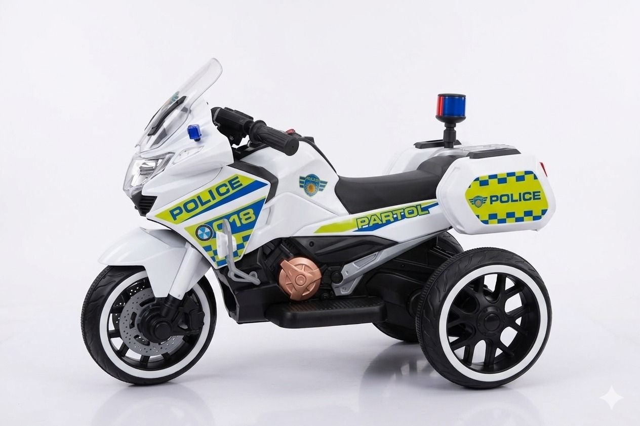 Electric ride-on Police motorcycle for children