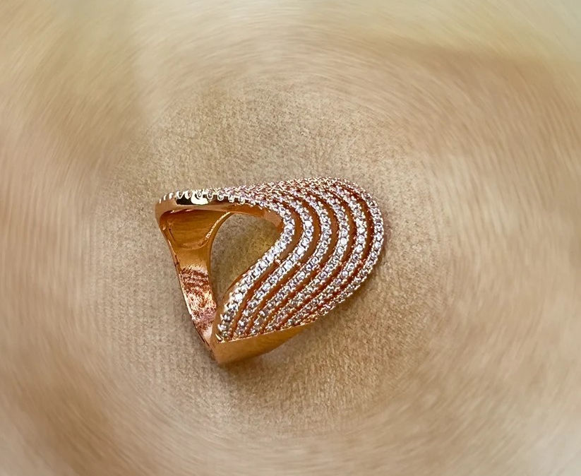 Salsa Ring Rose Gold Toned