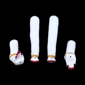 Amman Hands and Legs Set - 9 x 4.5 Inches | Cloth Hastham Patham/ Varalakshmi Decor/ Laxmi Hand & Leg for Goddess