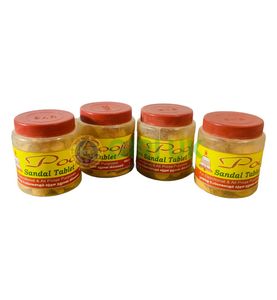 Bell Sandal Scented Pooja Tablets Box 100Gms (Pack Of 4)