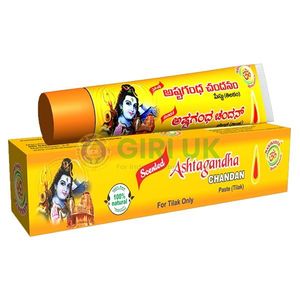 Manikanta Scented Ashtagandha Chandan Paste Tube - 40 Grams | Sandal Paste for Tilak/ Tika