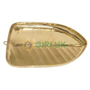 BS Brass Pooja Items Plates for Pooja Banana Leaf No.2 -0.165 Kg