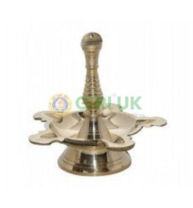 5 Face Lamp - Traditional - Brass