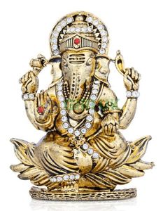 Prince Ganesha - Gold - Stone - 2.75 Inch