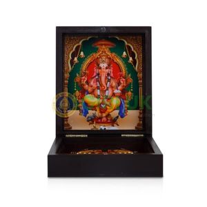 Ganesha With Sri Padham Box - Small Print