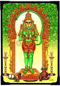 Sri Hanuman Picture - 6 x 4 inches