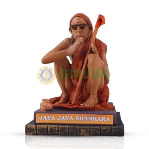 Maha Periyava Idol - 6 Inches | Shankaracharyar Statue for Home/ Synthetic Fibre Material