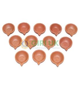 Clay Lamp Medium No.2 - 12 Pcs