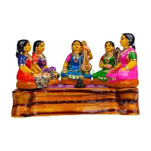 Music Concert Set- 5 Inch | Giri Golu Doll/ Clay/ Paatu Katcheri/ Navratri Bommai/ Gifts/ Showpiece