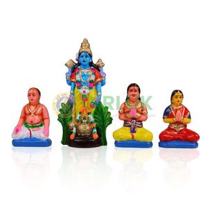 Sathyanarayana Pooja Set- 10 Inch | Giri Golu Doll/ Clay/ Navratri Bommai/ Gifts/ Showpiece