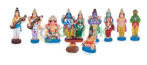 Clay Srinivasa Kalyanam Set- 10 x 3.5 Inches