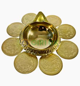 Brass ashtalakshmi coins