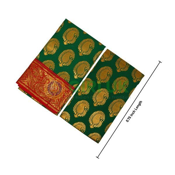 Red Saree Amman Durga with Zari Border Buy Now 4 meters