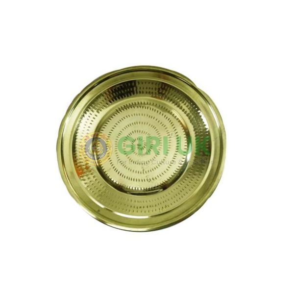 Buy Navarathri Round Brass pooja thali set Tray Items Plate Pottu