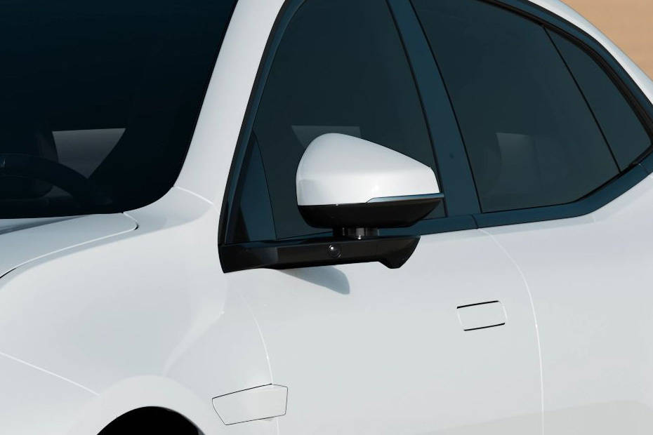 Polestar 4 Drivers Side Mirror Front Angle Polestar 4 Drivers Side Mirror Front Angle