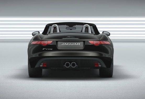 Full Rear View of Jaguar F Type R Convertible Full Rear View of Jaguar F Type R Convertible
