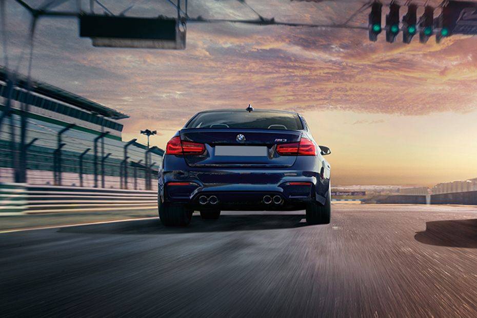 Full Rear View of BMW M3 Sedan Full Rear View of BMW M3 Sedan