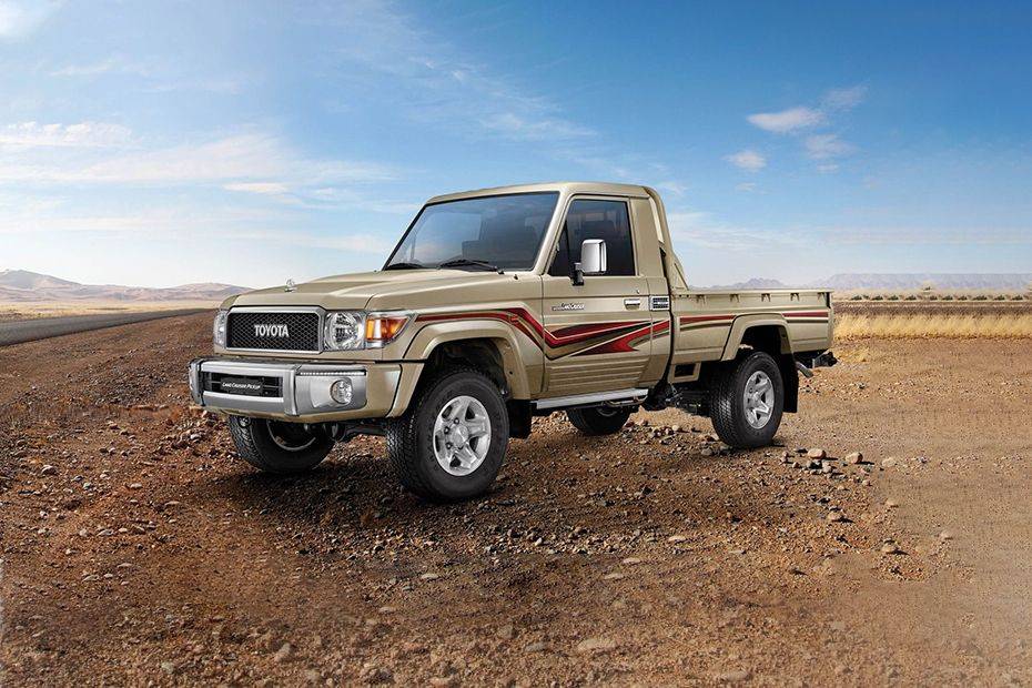 Toyota Land Cruiser Pick Up Front angle low view Toyota Land Cruiser Pick Up Front angle low view