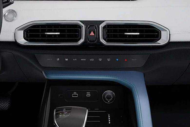 Front AC Controls of Jetour X50