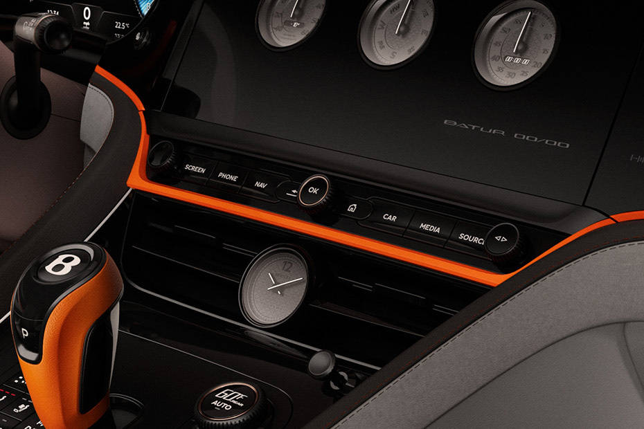 Front AC Controls of Bentley Batur Front AC Controls of Bentley Batur