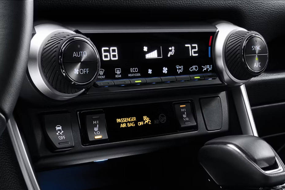 Front AC Controls of Toyota RAV4 2026 Front AC Controls of Toyota RAV4 2026