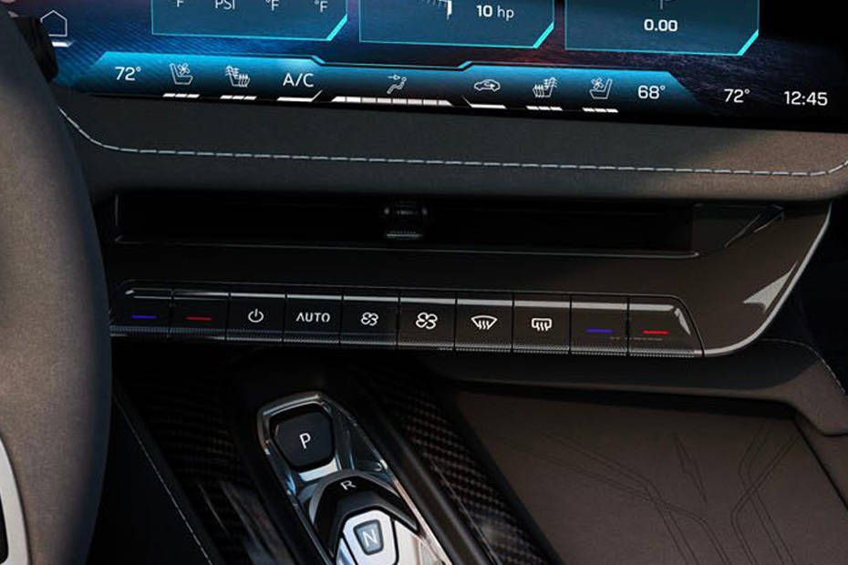 Front AC Controls of Chevrolet Corvette Z06 2026 Front AC Controls of Chevrolet Corvette Z06 2026