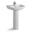 Denver Furniture | Eclipse Pedestal Basin | White