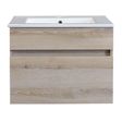 Denver Bathroom Furniture | Stylo Floating Bathroom Vanity Cabinet with Ceramic Basin | Washed Shale