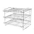 KITCHEN SUPREME STACKABLE CAN RACK ORGANIZER CHROME FINISH