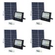 100W LED Solar Flood Light - Pack of 4