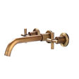 TTB011- Brass wall mounted dual handle mixer