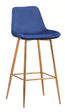 Manhattan Fabric Bar Stool Blue KT-Y963