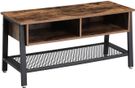 Lifespace Living Room Industrial Style Brown Wood Metal TV Stand Cabinet