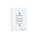 Classic Switches - 2 x 4 3 Lever 1 Way - White