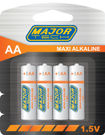 AA Maxi Alkaline Batteries LR6-BP4 (Pack of 16 Batteries) - Major Tech