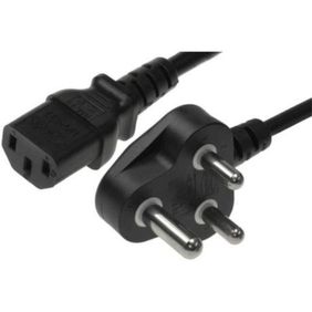 1 Meter PC or HDTV Power Cable 3-Pin SA Electrical Plug to Kettle Cord -