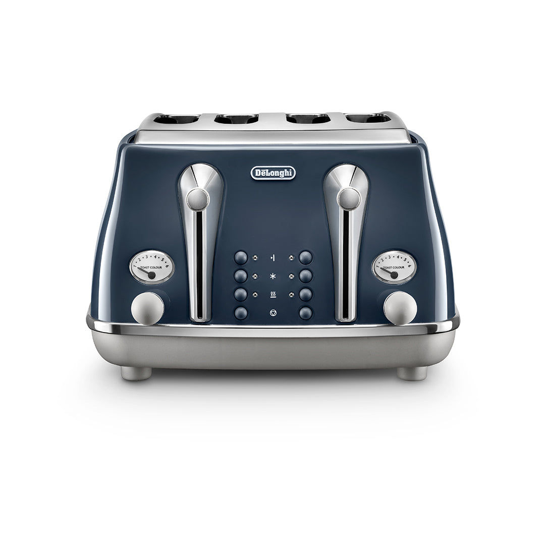 Buy DELONGHI Icona Capitals CTOC4003.BL 4-Slice Toaster - Blue Online