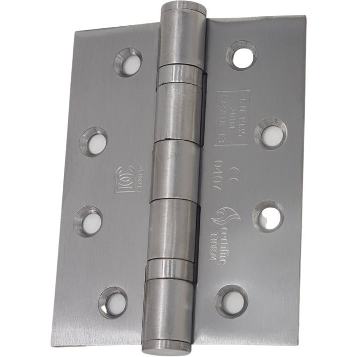 Stainless Steel Door Hinges - 100 X 75mm - Ball Bearing (304