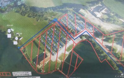 Restricted access to Farnham Gravel Pits Sailing Club grounds