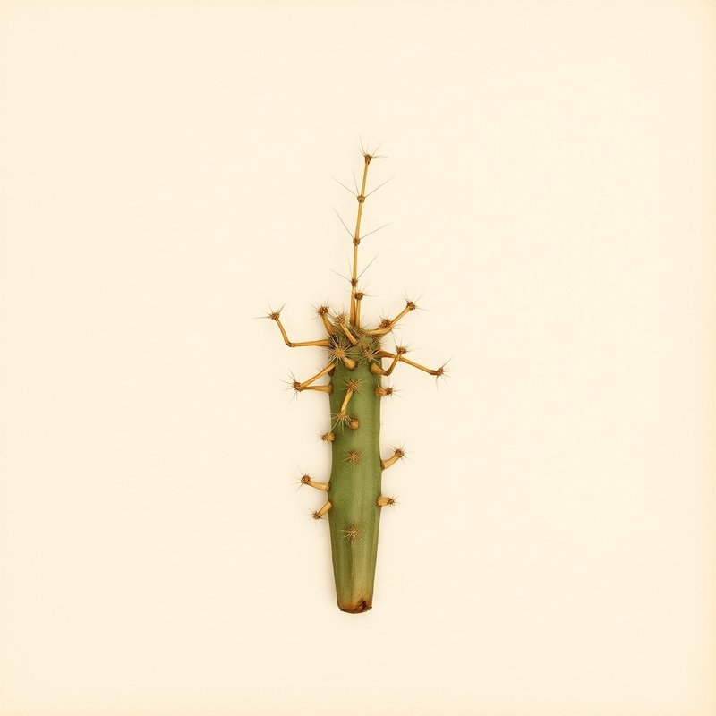 Acanthocereus tetragonus (Pitahaya Barbed-wire cactus) — botanical photograph