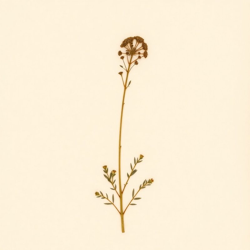 Achillea millefolium (Yarrow) — botanical photograph