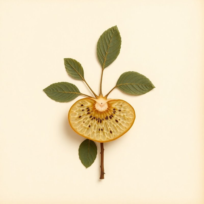 Actinidia arguta (Hardy kiwi) — botanical photograph