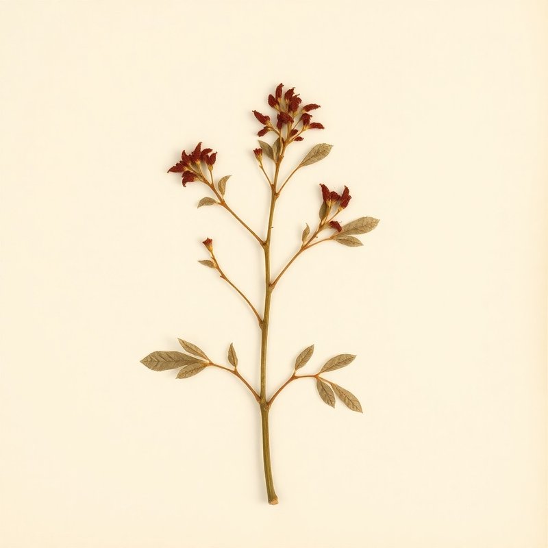 Aesculus pavia (Red Buckeye) — botanical photograph