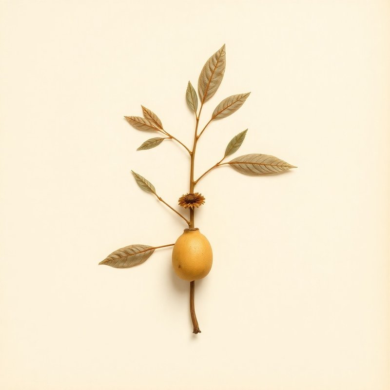 Afraegle paniculata (Nigerian Powder-Flask Fruit African afraegle) — botanical photograph