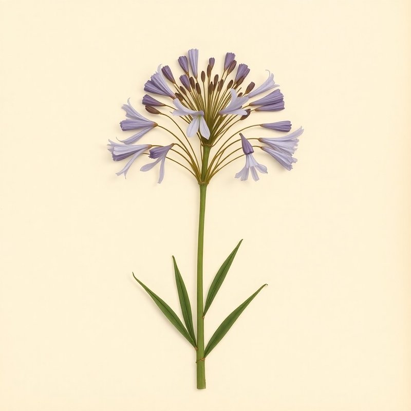 Agapanthus campanulatus (Agapanthus campanulatus) — botanical photograph