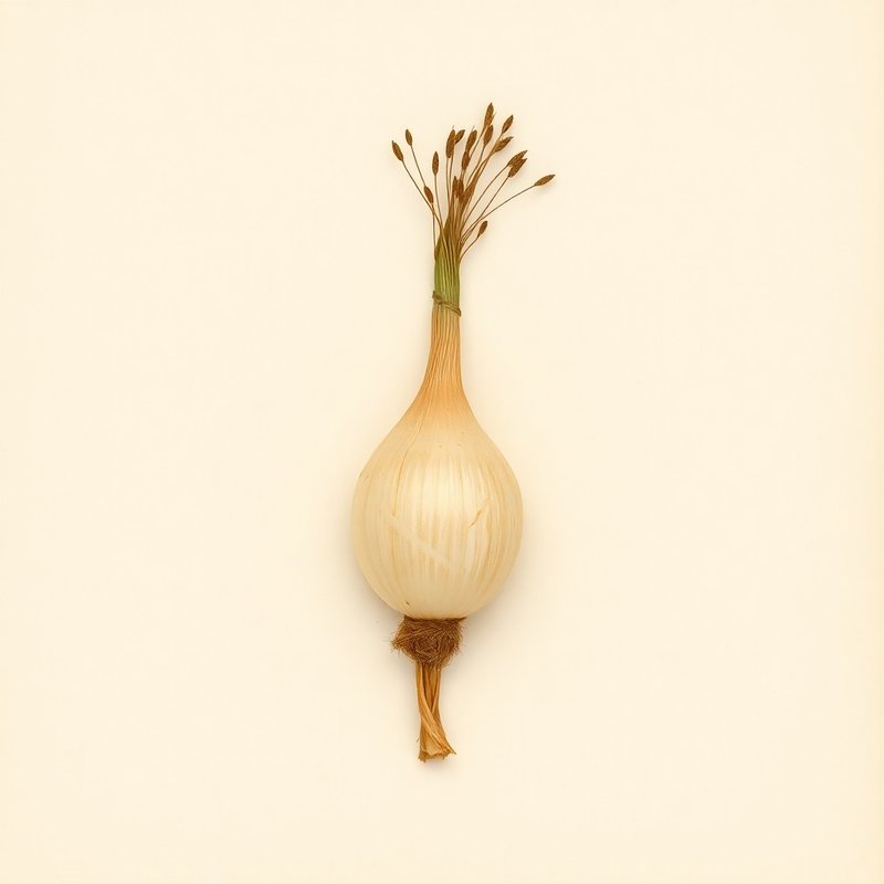 Allium cepa aggregatum (Potato Onion) — botanical photograph