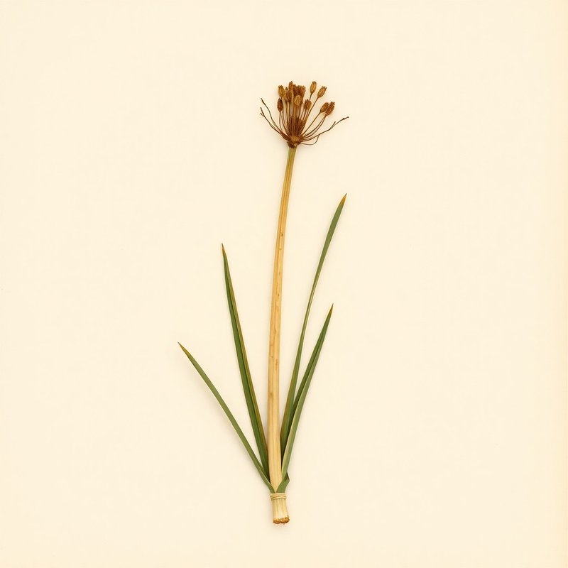Allium obliquum (Twistedleaf Garlic) — botanical photograph