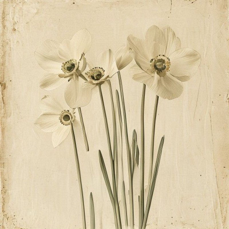 Anemone narcissiflora (Narcissus-Flowered Anemone) — botanical photograph