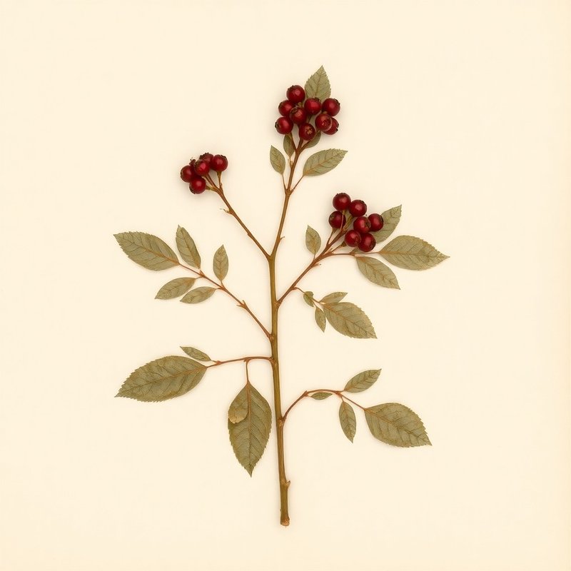 Aronia arbutifolia (Red Chokeberry) — botanical photograph